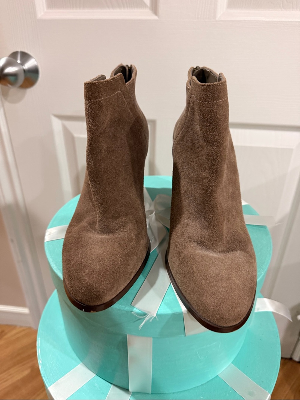 Lord & Taylor Brown Suede Ankle Boots